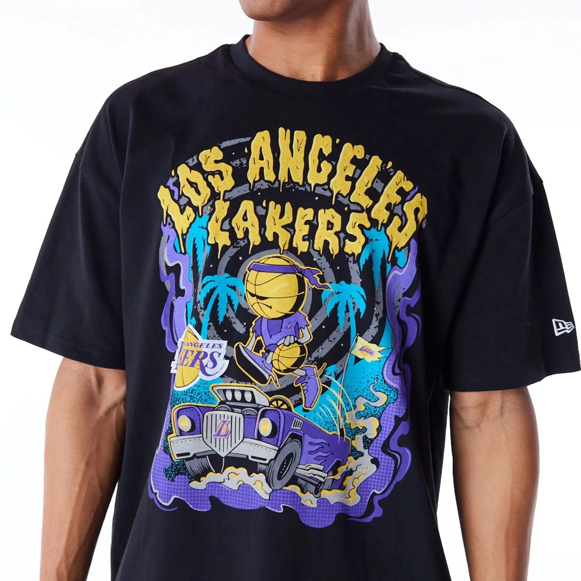 Camiseta Drop Shoulder LA Lakers Graphic